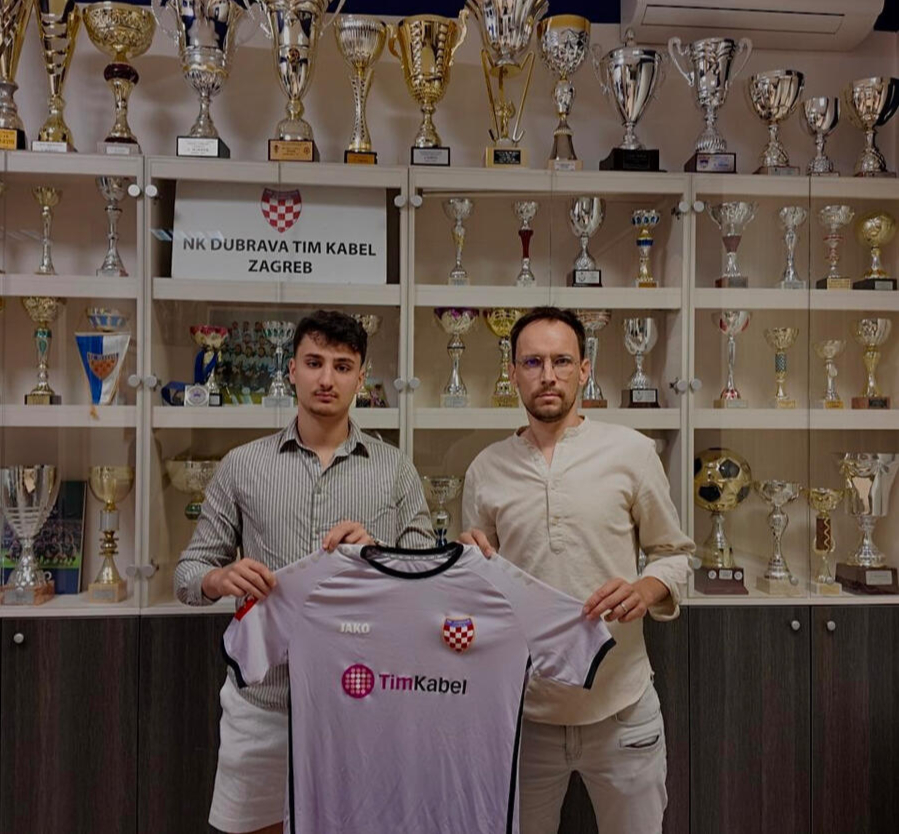 A football club signing moment from Elevate Sports Agency